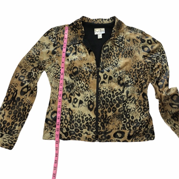 JOSEPH RIBKOFF Animal Print Jacket Size 10 - Picture 7 of 8